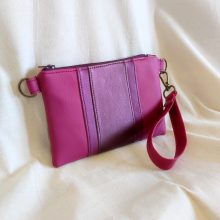 Fruzsi ciclamen estuche con cremallera ortiga mediana 