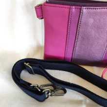 Fruzsi ciclamen estuche con cremallera ortiga mediana 