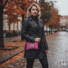 Luna ciklámen cipzáras varálható kistáska