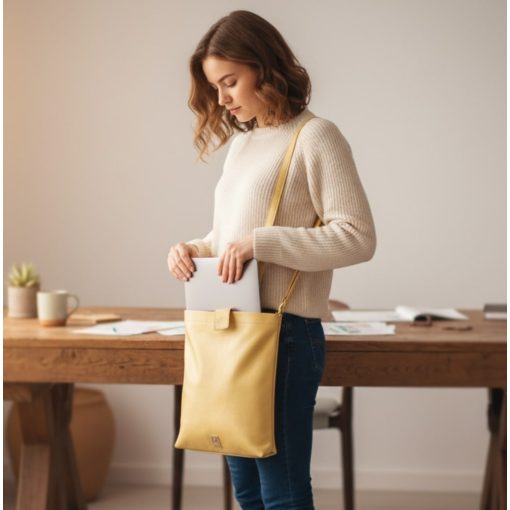 Stella slim válltáska vanília színben