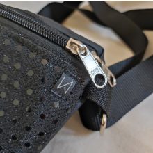 Origami fekete övtáska