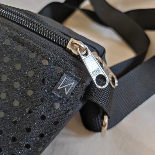 Origami fekete övtáska