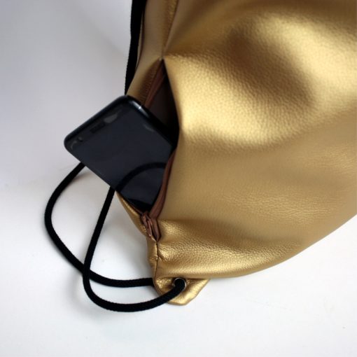 Zsuzsi gold gymbag